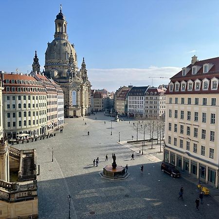 Luxus Suite Mit Einmaligem Blick Auf Die Frauenkirche Dresden Eksteriør bilde