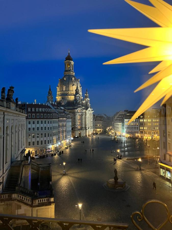 Luxus Suite Mit Einmaligem Blick Auf Die Frauenkirche Dresden Eksteriør bilde
