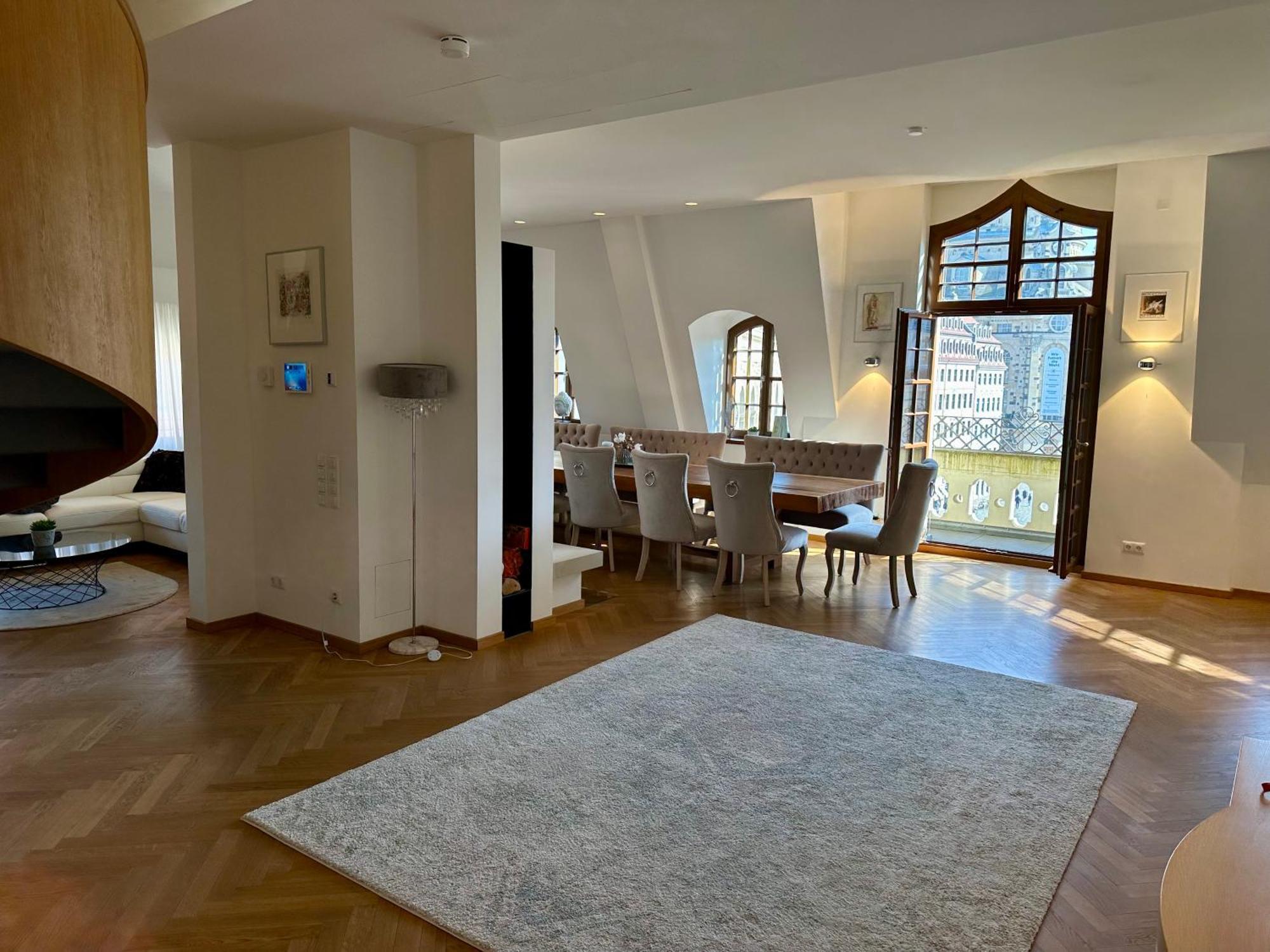 Luxus Suite Mit Einmaligem Blick Auf Die Frauenkirche Dresden Eksteriør bilde