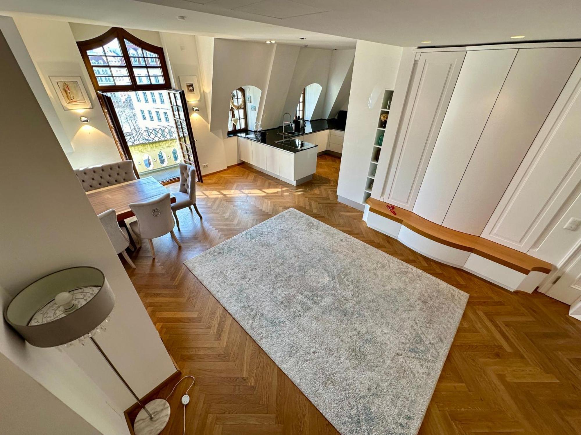 Luxus Suite Mit Einmaligem Blick Auf Die Frauenkirche Dresden Eksteriør bilde